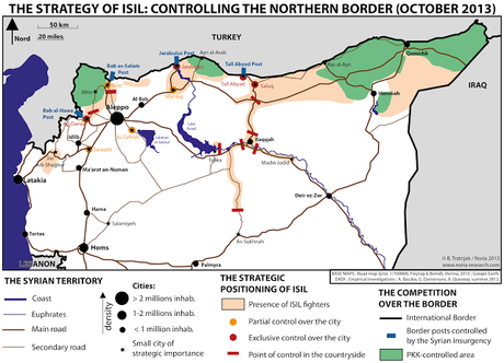 Syrie, cartographie d'une guerre : représenter l'espace des conflits