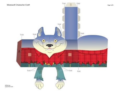 Werewolf papercraft de Craig Mackay