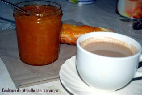 confiture de citrouille et oranges