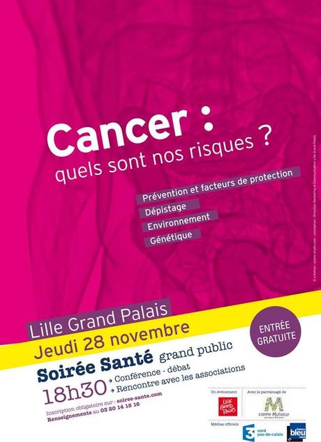 Conférence « CANCER: Quels sont nos RISQUES? » : Lille Grand Palais – Soirée Santé