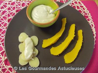 Courge Acorne Table Green et pommes de terre, sauce à la Fourme d'Ambert