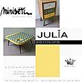 Miniseri invite julia et son mobilier en carton jusqu'au 20/07
