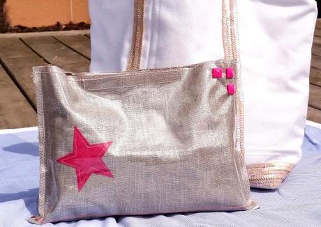 Pochette en lin plastifiée