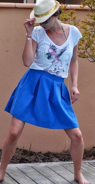 La jupe bleue de l'été: le tuto!