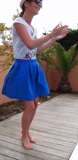 La jupe bleue de l'été: le tuto!