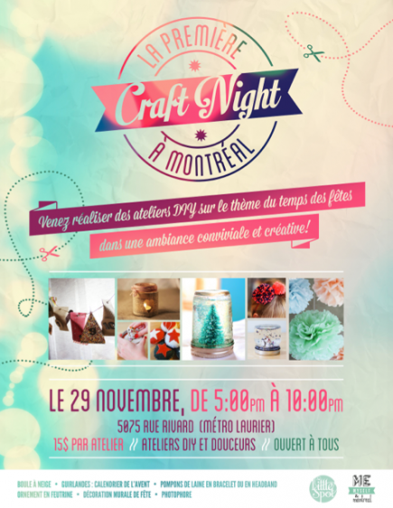 affiche craft night