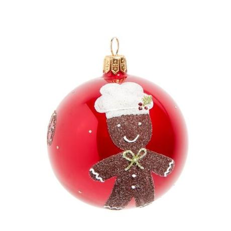decoration noel gourmand boule sapin croquer