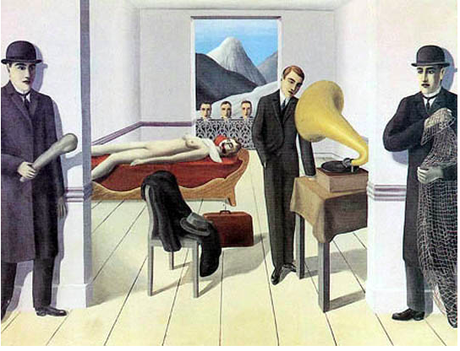 René Magritte, L'assassin menacé, 1927.