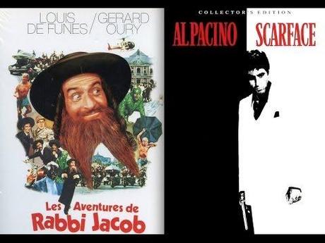 Scarface avec les répliques du film Les Aventures de Rabbi Jacob