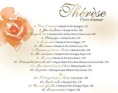 Tracklisting Therese Vivre dAmour