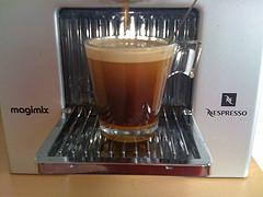 Café de machine nespresso