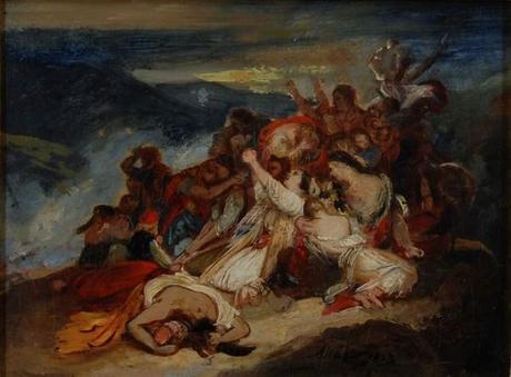 Esquisses peintes de l’époque romantique au musée de la vie romantique esquisse Ary Scheffer (1795 - 1858), Les femmes Souliotes