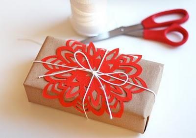 snowflake gift wrap