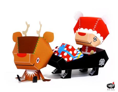 Blog_Paper_Toy_BR_Christmas_Shin_Tanaka_pic Père-Noël de Shin Tanaka