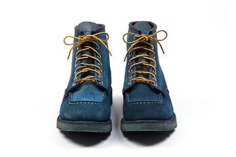 RED WING NATURAL INDIGO MOC BOOTS BY TENUE DE NIMES