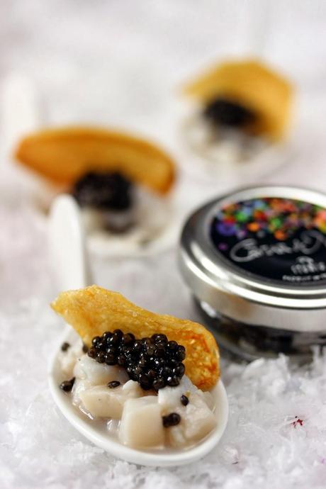 {noël 2013} Tartare de saint-Jacques au caviar