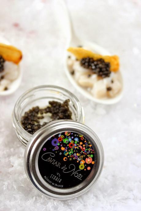 {noël 2013} Tartare de saint-Jacques au caviar