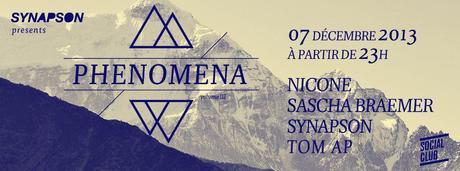 Synapson présente Phenomena avec Niconé & Sascha Braemer au Social Club