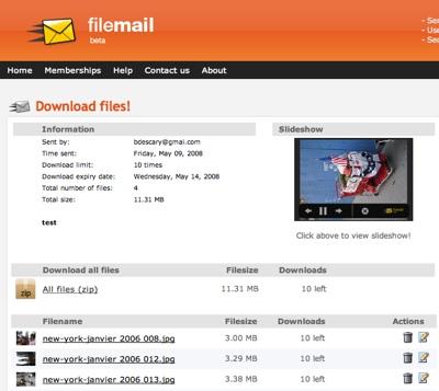 filemail_2 filemail vous permet d’envoyer des fichiers de 2gigas par mail