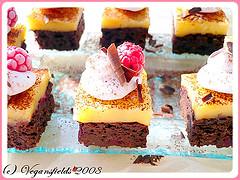 Rasperry brownies & Lemon Curd Jello Squares (vegan)