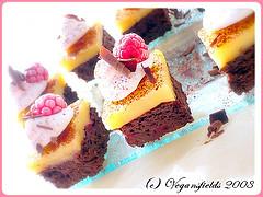 Rasperry brownies & Lemon Curd Jello Squares (vegan)