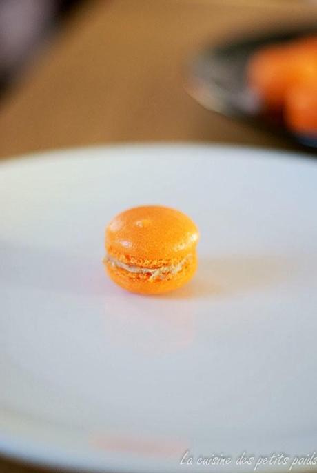 Macaron au foie gras au spéculoos