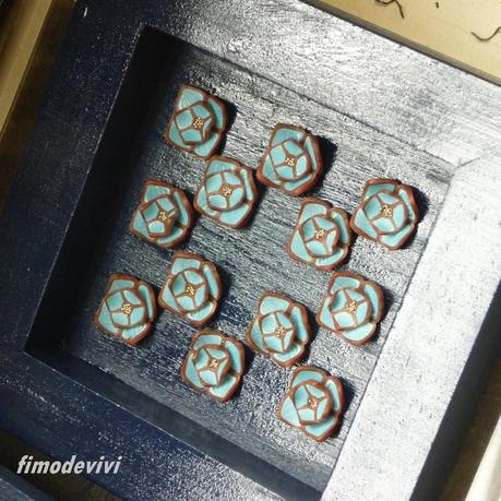 des cadres encore ... déco de Fimo bleue bleufleur (2)