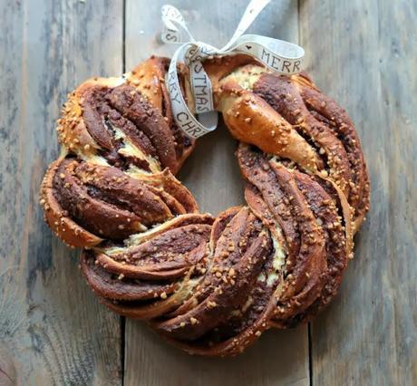 Couronne de l' Avent  au Nutella et aux noisettes