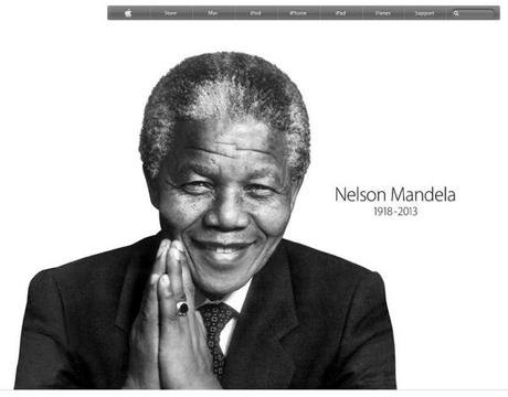 Apple honore la mémoire de Nelson Mandela...