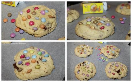 cookies smarties gâteau au chocolat