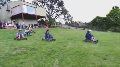Course de kart sur herbe