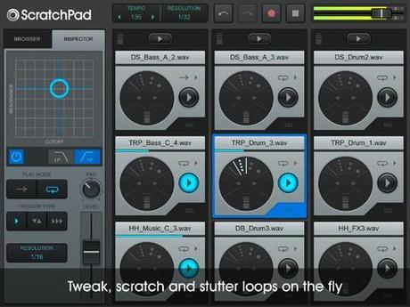 ScratchPad HD : mixer de la musique sur son iPad