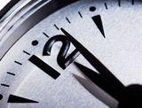 Past midnight clock  Stock Photography