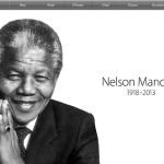 Nelson Mandela sur la page d accueil d Apple