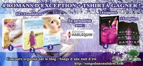 Concours Noël #6 : De superbes Romans Harlequin et Darkiss + 1 Tshirt à Gagner !