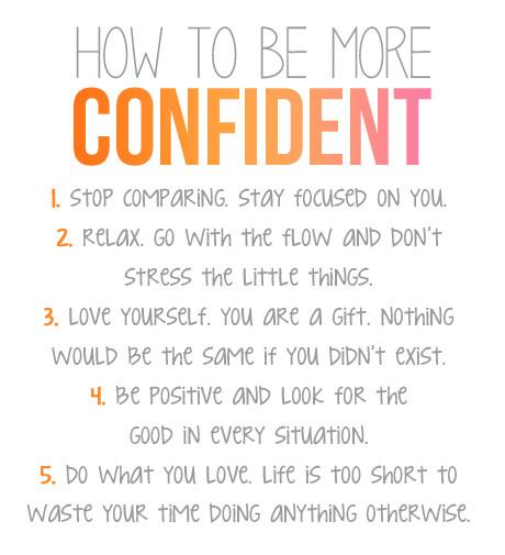more confident