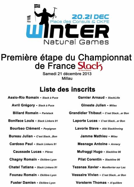 Première étape du Championnat de France Slack© de Jumpline