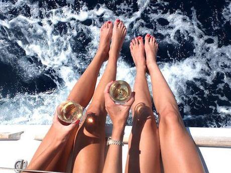 cheers on a boat!