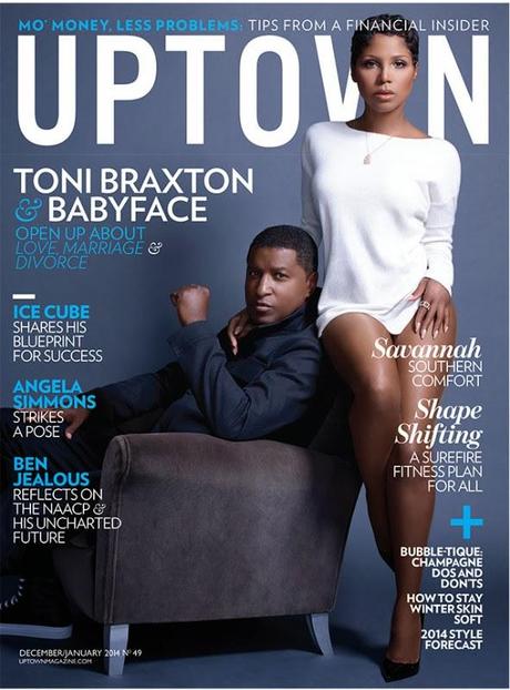 Toni Braxton et Babyface en couv' d'Uptown magazine