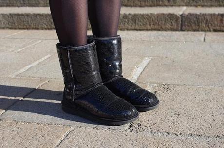 bottes boots UGG sequins paillettes