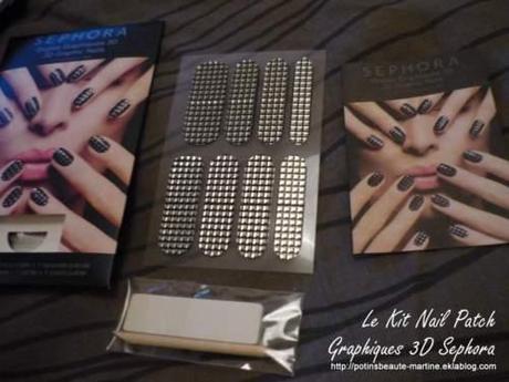Des ongles de fêtes avec les nail patch graphiques 3D de Sephora!