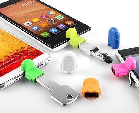 Adaptateur micro USB OTG pour smartphone et tablette Android