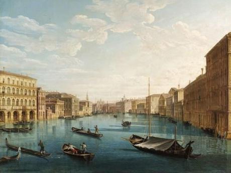 Pietro Bellotti, Il Canal Grande verso sud con palazzo Moro Lin