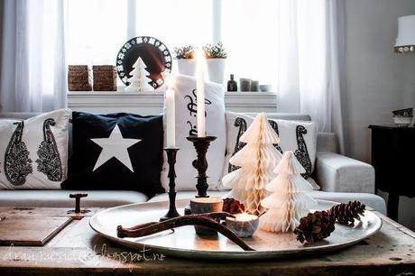 Déco de noël au salon Draumesidene via Nat et nature Noël approche…Encore un peu d'inspiration ?