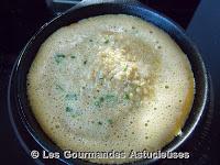 Omelette au quinoa et courge Tan cheese épicée