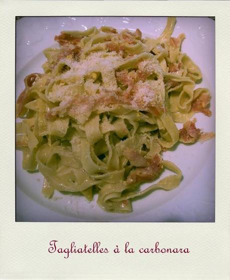 L'Avent des Gourmands #13 : Tagliatelles à la carbonara