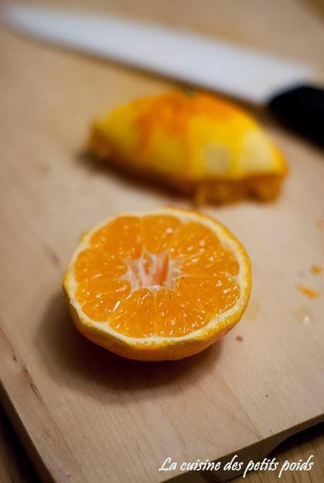 Saumon au four et vinaigrette à la mandarine