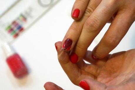 NailPatchMe Aztec swatch avis Peach Daiquiri Essie