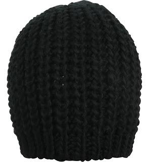 Mon arme anti froid : le bonnet basic noir grosse maille de Jennyfer !