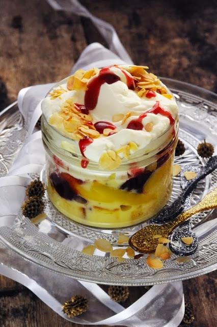 Trifle aux mangues pour finir mon menu de fête très Brit'Food pour Marque Repère !